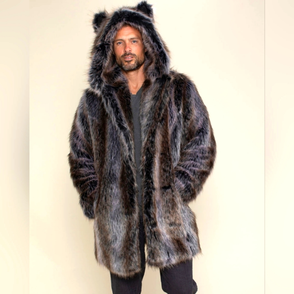 Spirithoods Grey Wolf Fur Coat